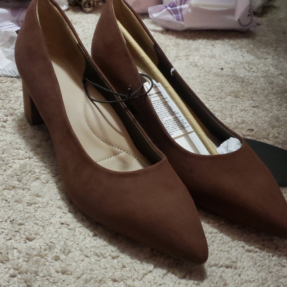 Womens Chunky Heeled Shoes